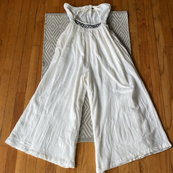 New sz S Carmen convertible one-piece smocked bandeau luxury jumpsuit - Picture 8 of 16